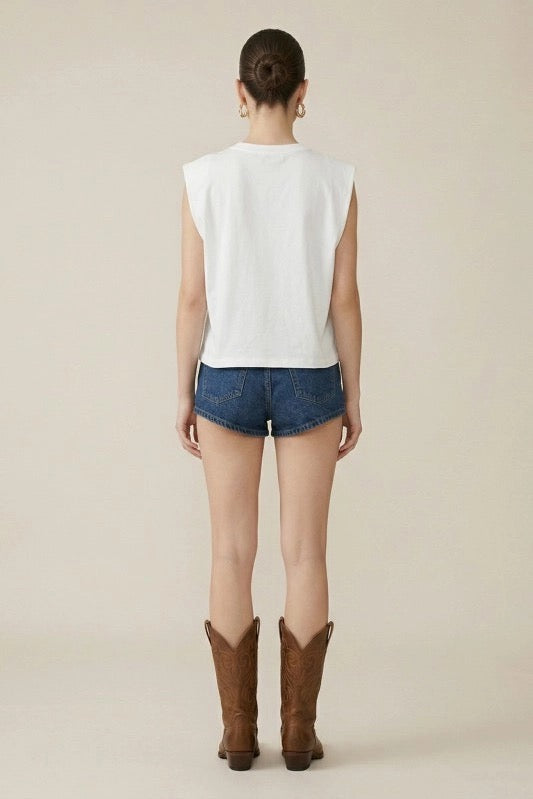 Western Embroidered Muscle Tank