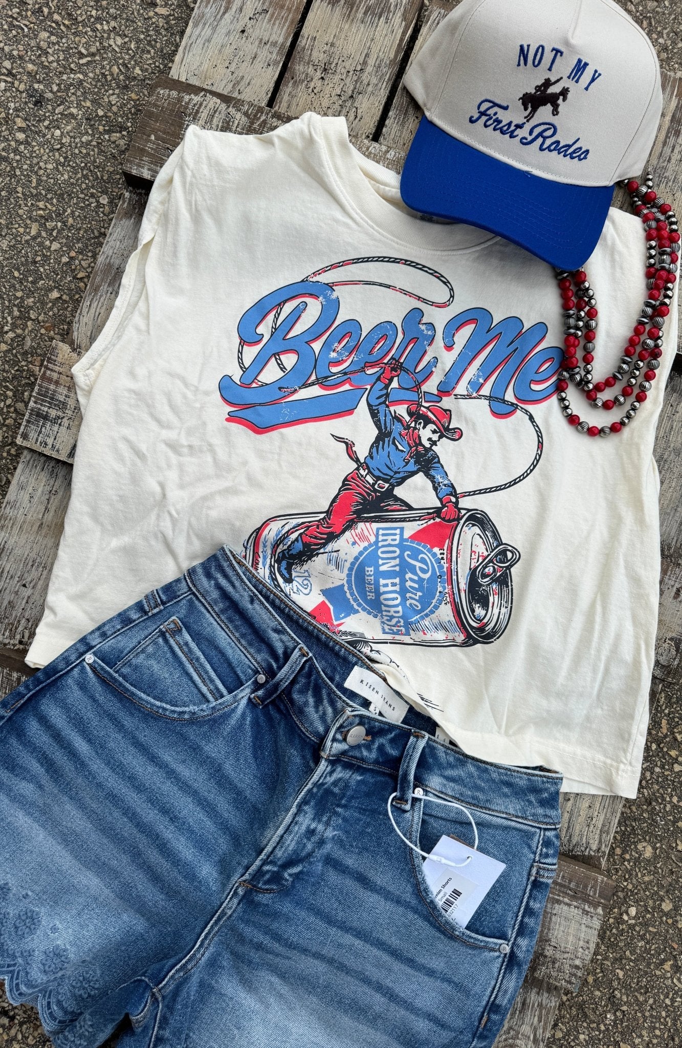 Beer Me Muscle Tank - Cowgirls & City Chics