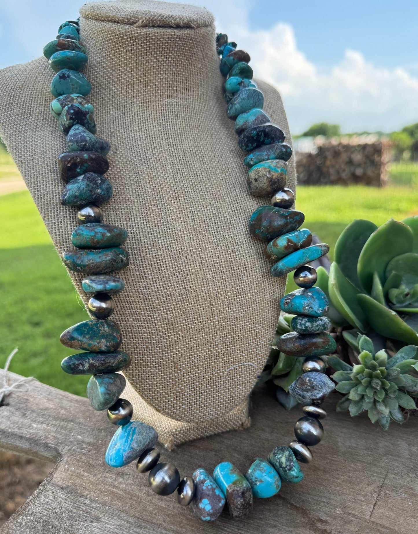 {Billie} XL Kingman Chunky Necklace - Cowgirls & City Chics