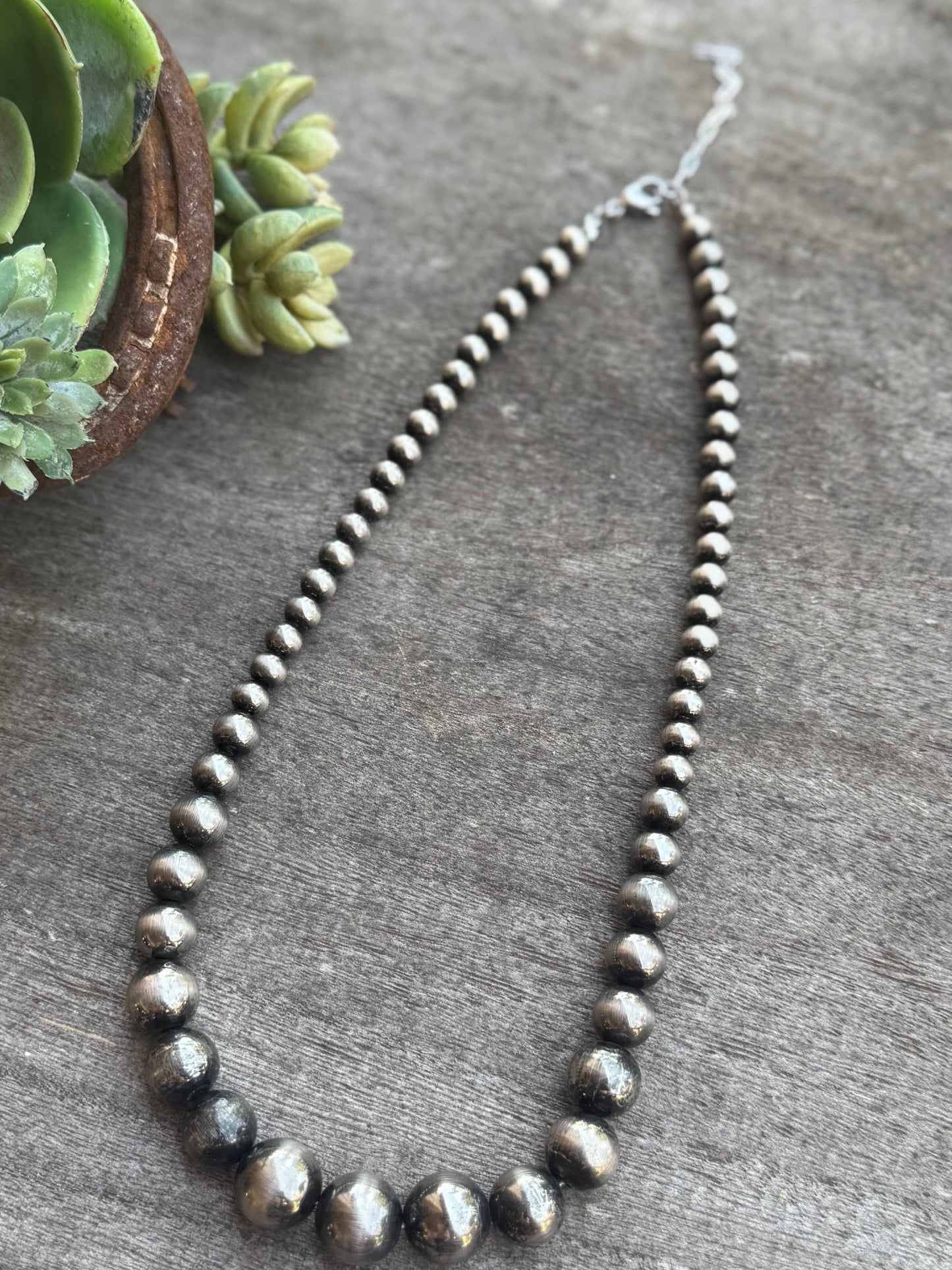 {Cheyenne} Longer Graduated Pearl Necklace - Cowgirls & City Chics