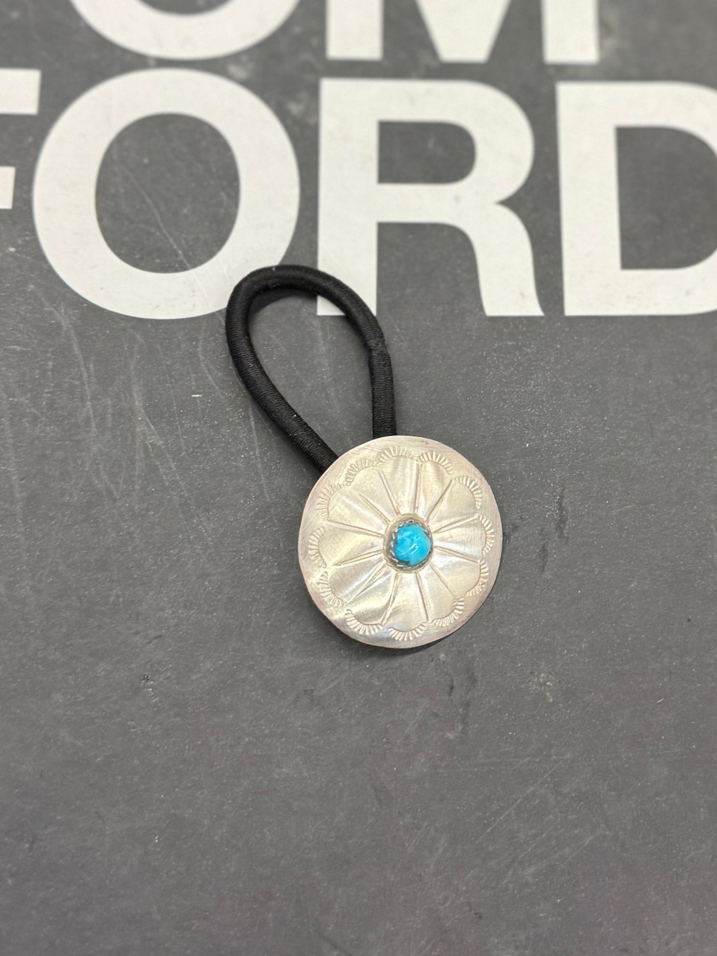 {Dakota} Turquoise Concho Hair Tie - Cowgirls & City Chics