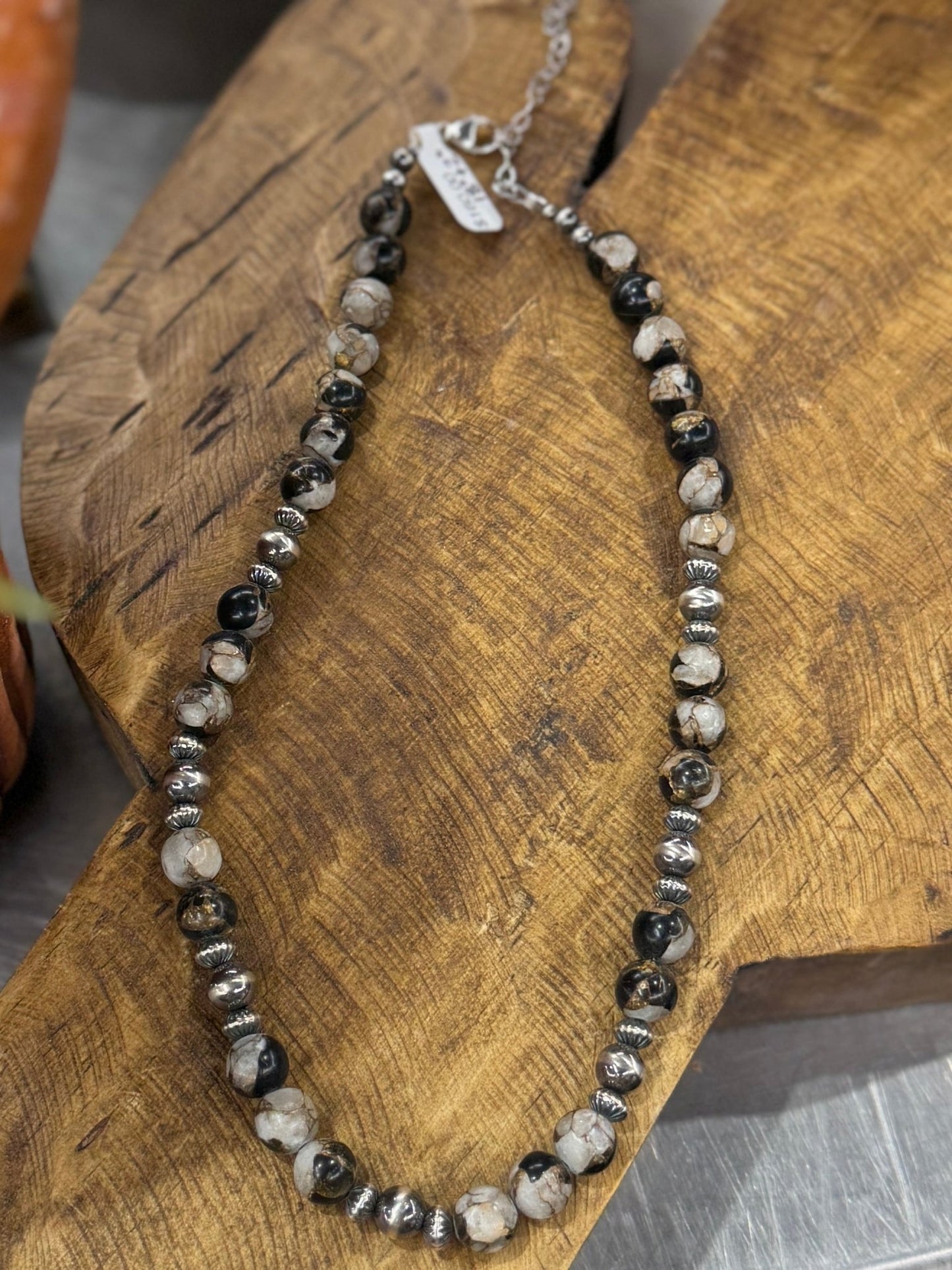 {Dalmatian} Compressed Stone Necklace - Cowgirls & City Chics