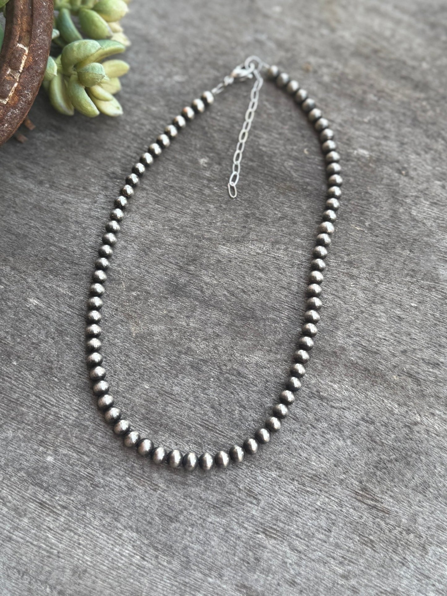 {Frio} 6mm Faux Pearl Necklace - Cowgirls & City Chics