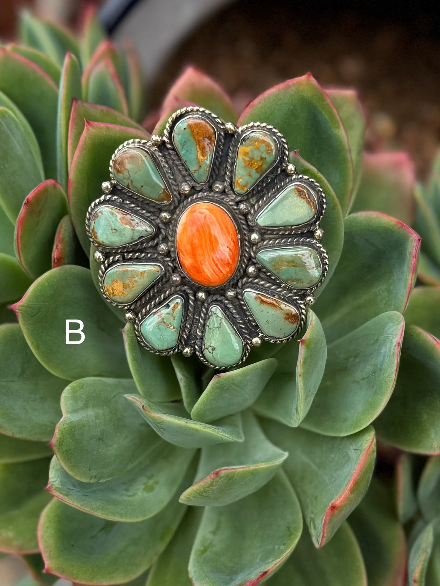 Green Kingman & Spiny Ring - Cowgirls & City Chics