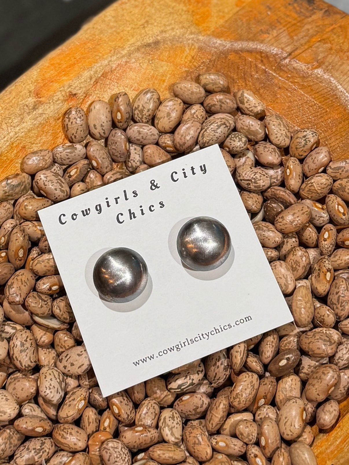 Handmade XL Pearl Studs - Cowgirls & City Chics