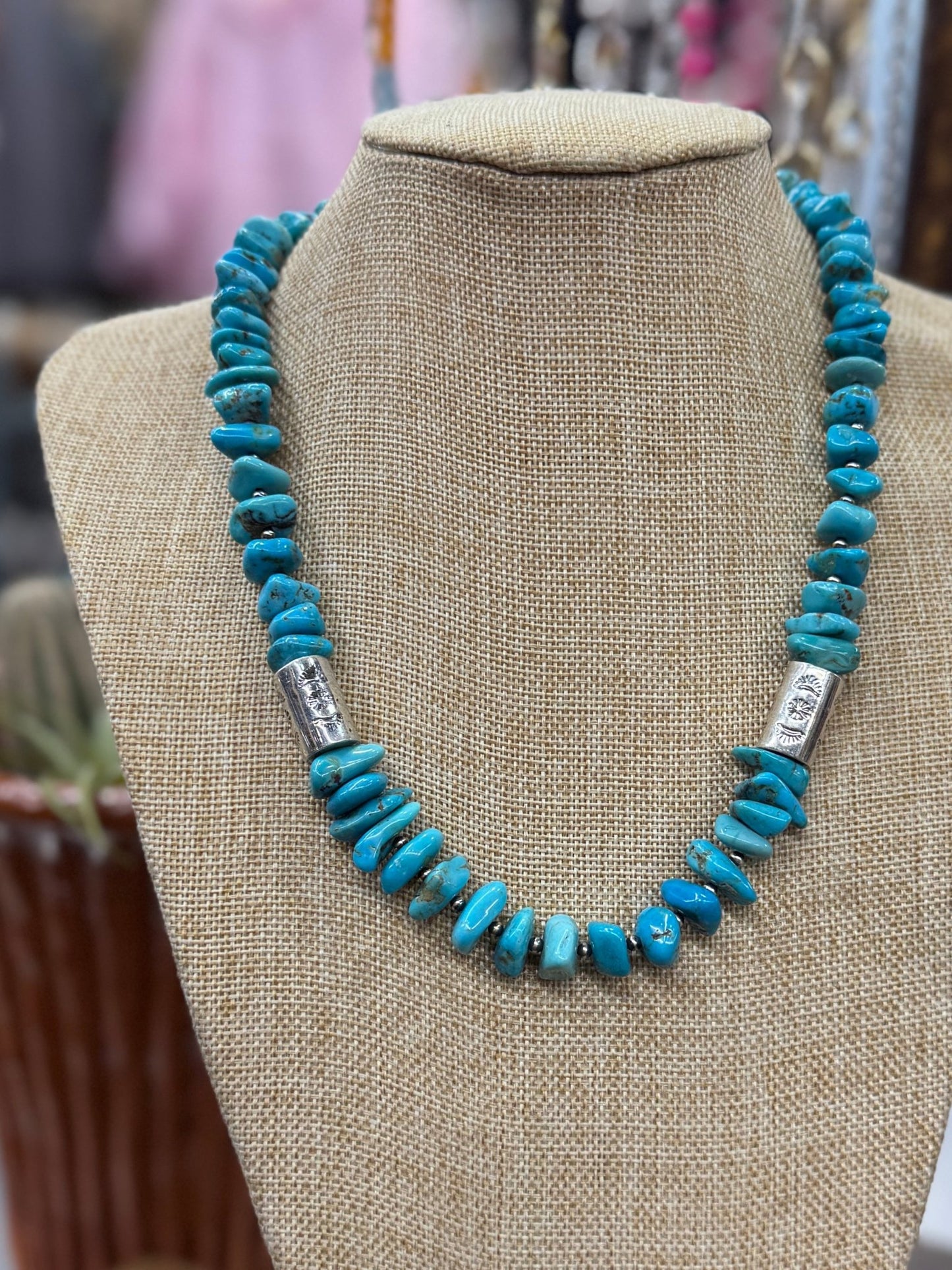 {Howdy} Kingman Chunky Clip Necklace - Cowgirls & City Chics