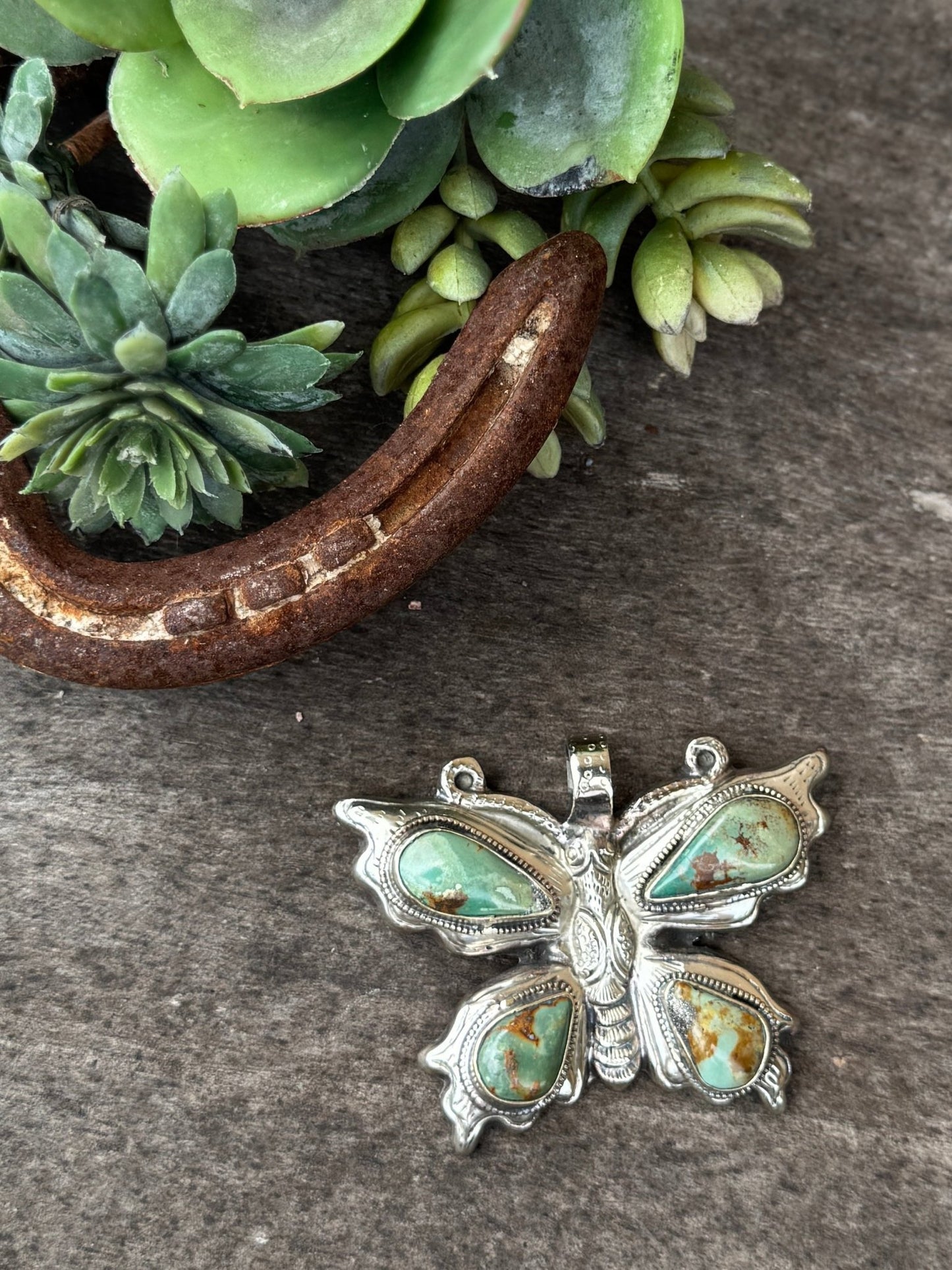 Kingman Butterfly Pendent - Cowgirls & City Chics