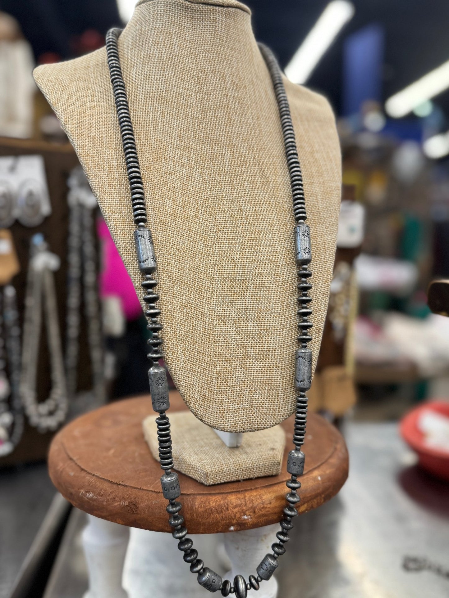 Long Southwest Pearl Necklace - Cowgirls & City Chics