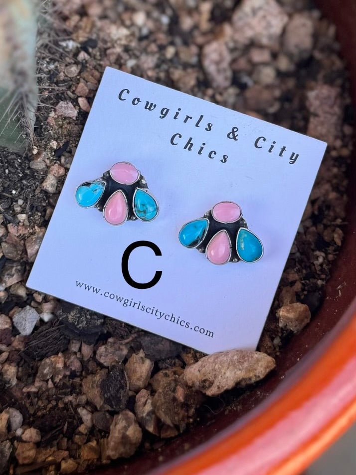 {Melanie} Drop Cluster Earrings - Cowgirls & City Chics