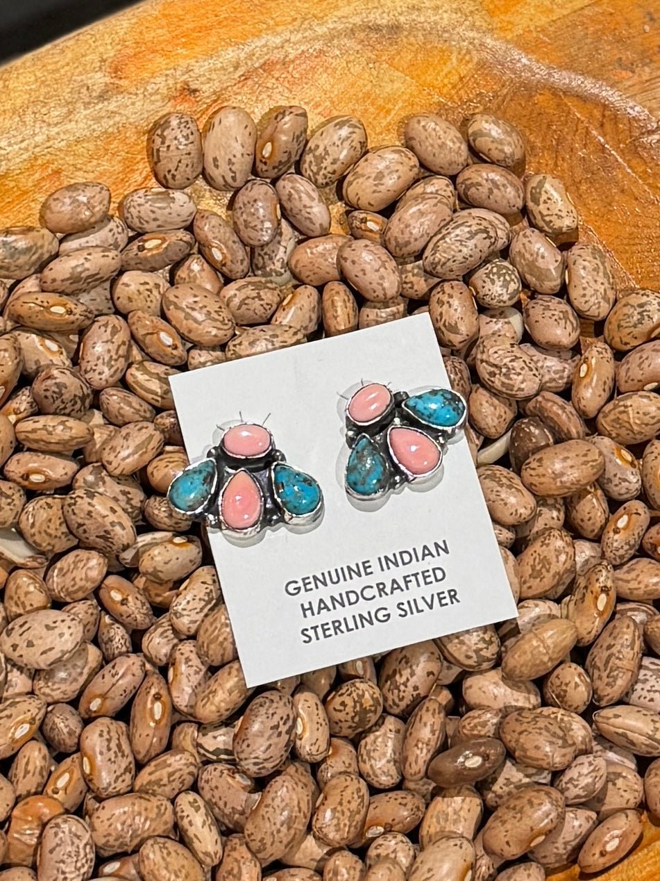 {Melanie} Two-Tone Cluster Earrings - Cowgirls & City Chics