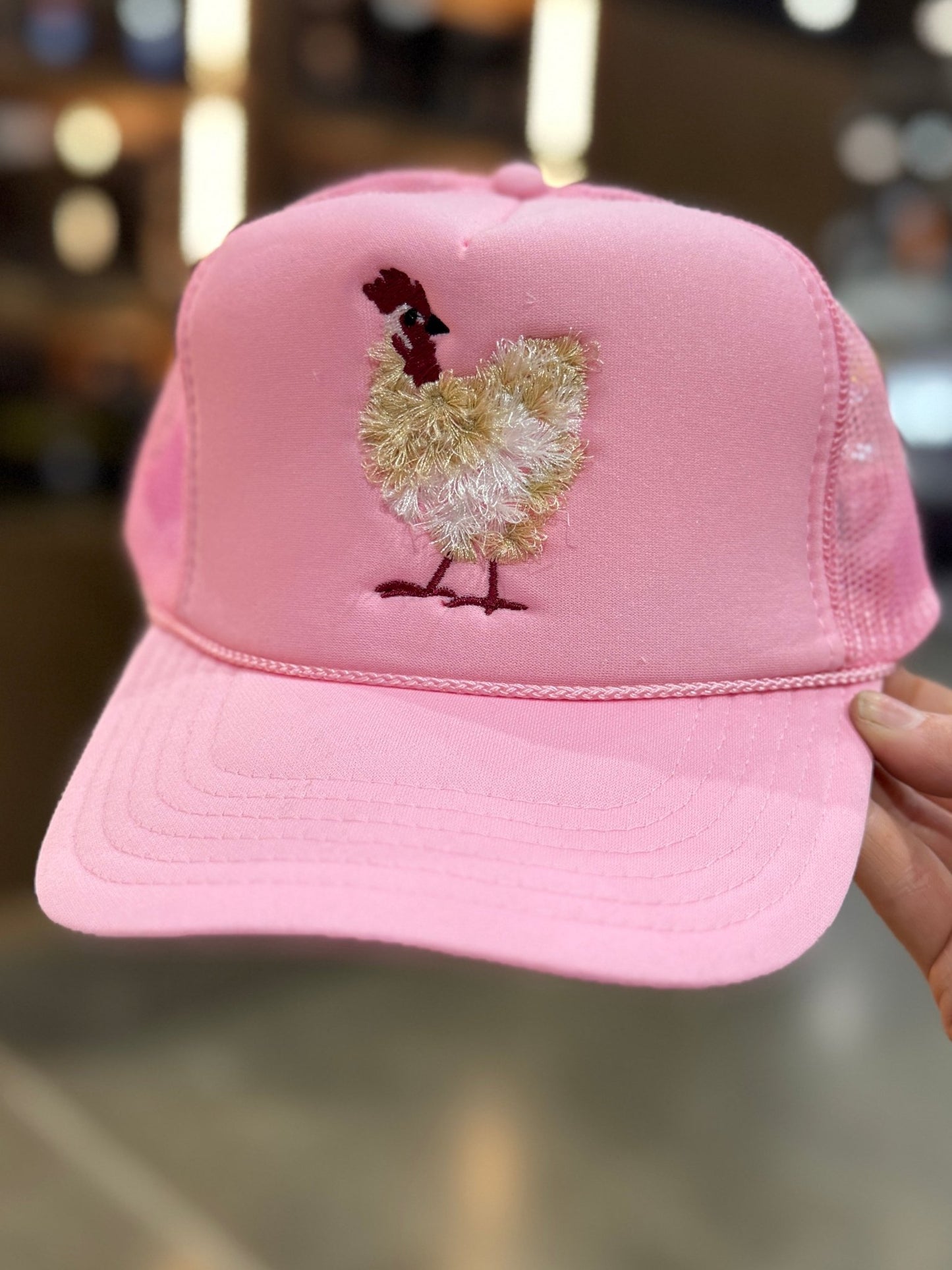 Mother Clucker Fluffy Chicken Cap - Cowgirls & City Chics