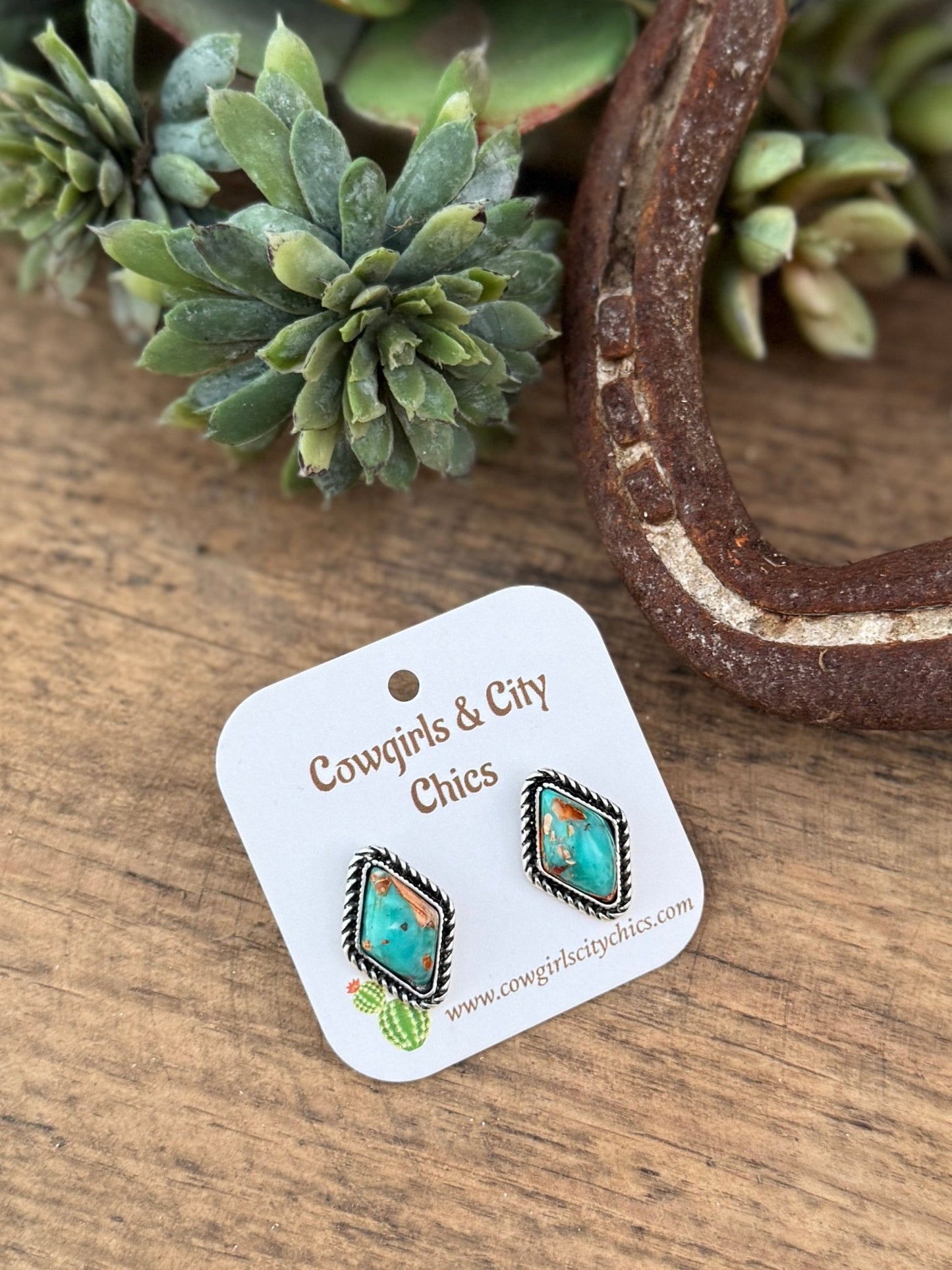 Orange Crush Diamond Earring - Cowgirls & City Chics