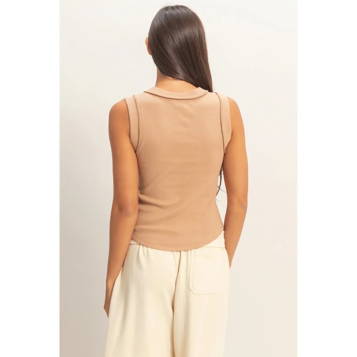 Raw Hem Cut Tank - Cowgirls & City Chics