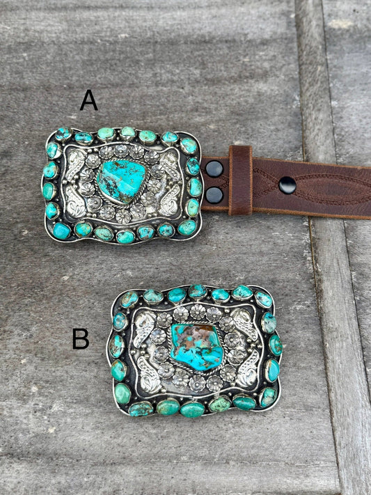 Square {Rodeo} Kingman Buckle - Cowgirls & City Chics