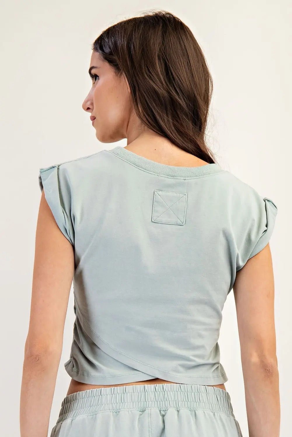 Topaz Green Mineral Wash {FP} Top - Cowgirls & City Chics