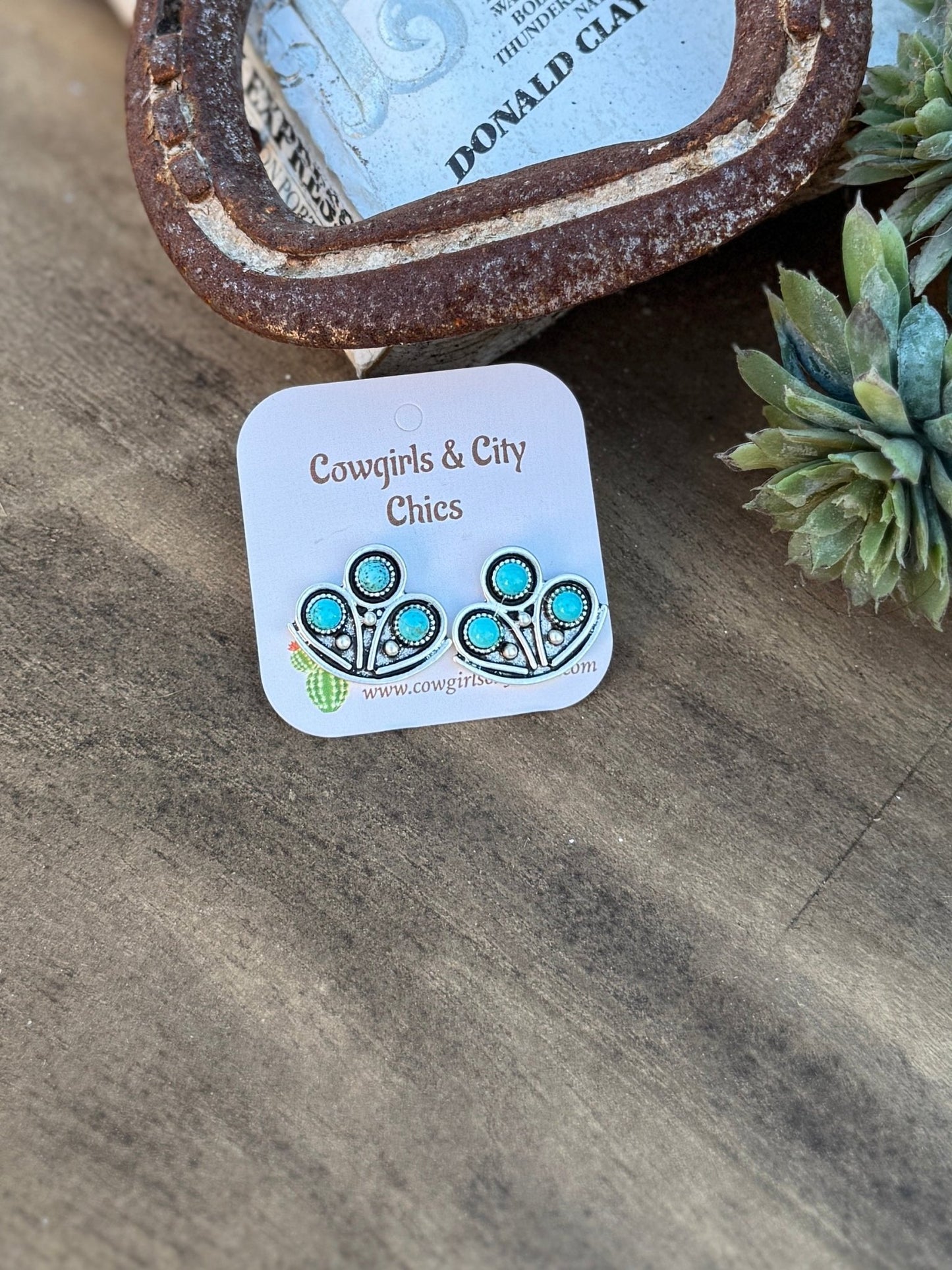 Triple Hoop Stud Earring - Cowgirls & City Chics