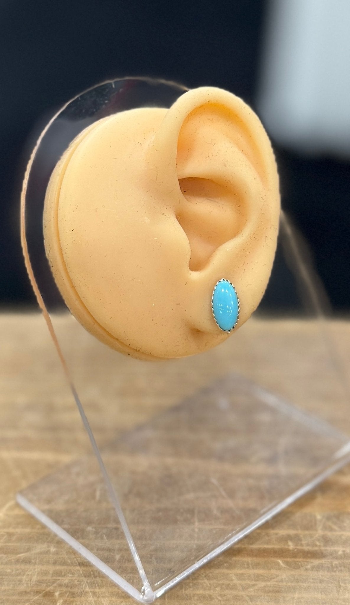 Turquoise Oval Stud Earrings - Cowgirls & City Chics