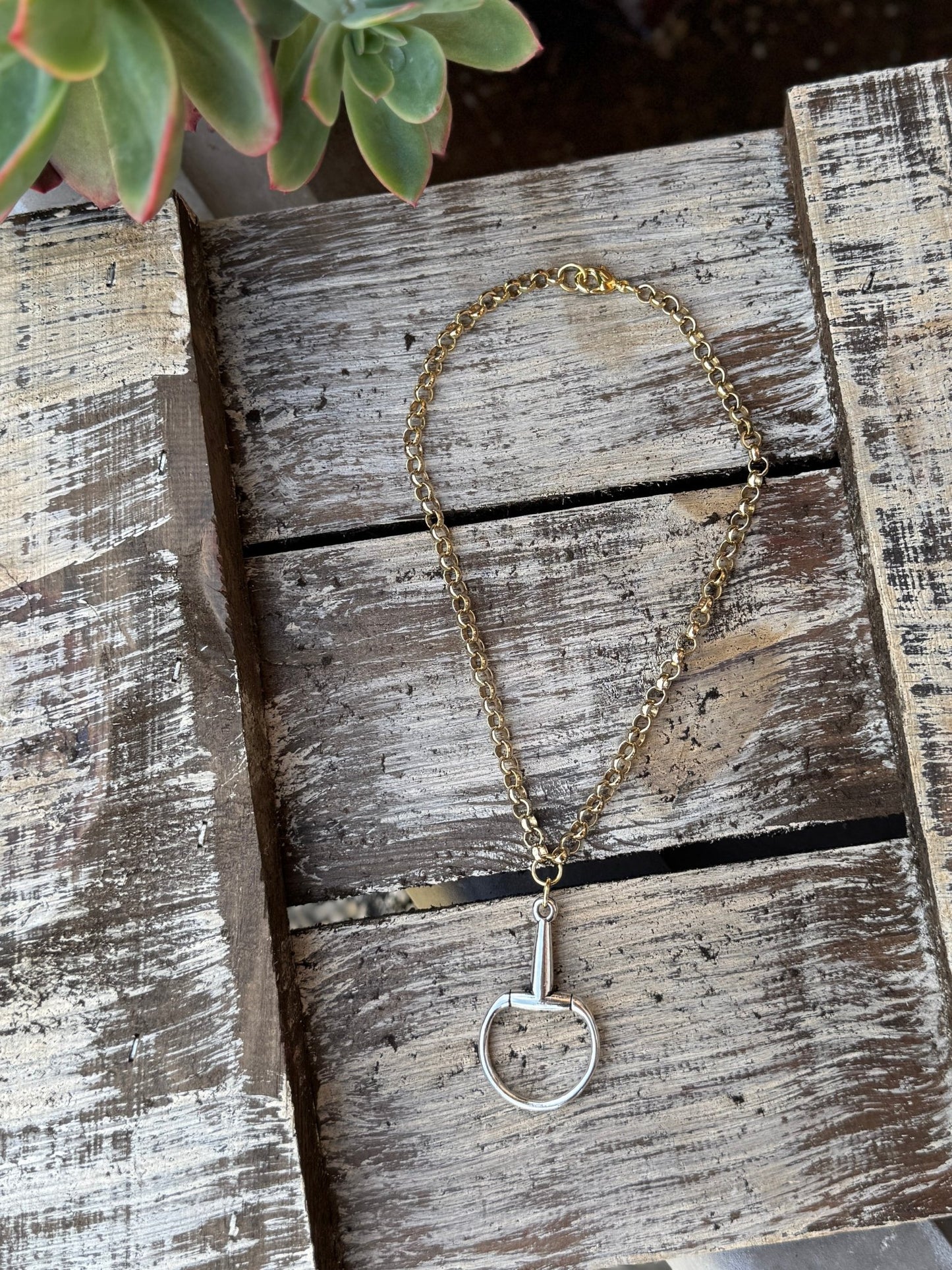 Two - Tone Bit Necklace - Cowgirls & City Chics