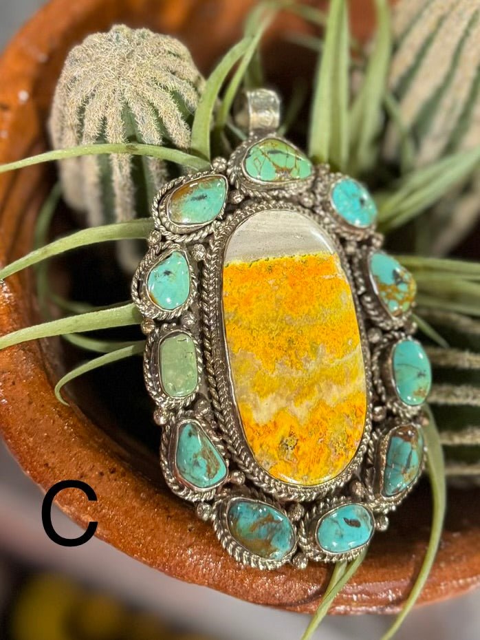 XL Bumblebee & Kingman Pendent - Cowgirls & City Chics