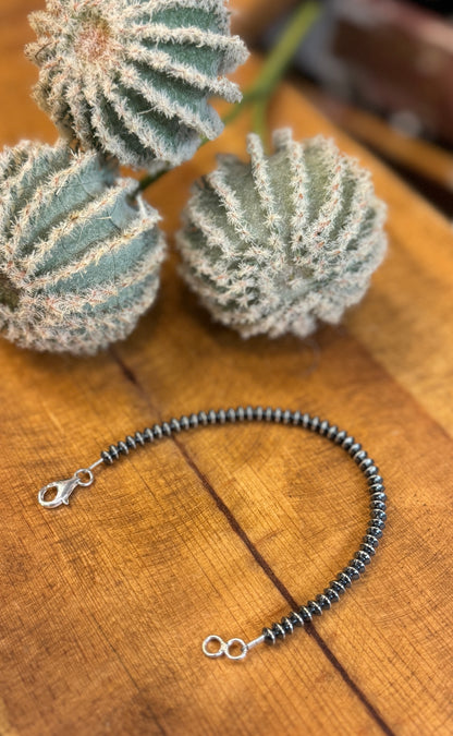 {Space Cowgirl} Rondelle-Spacer Pearl Bracelet