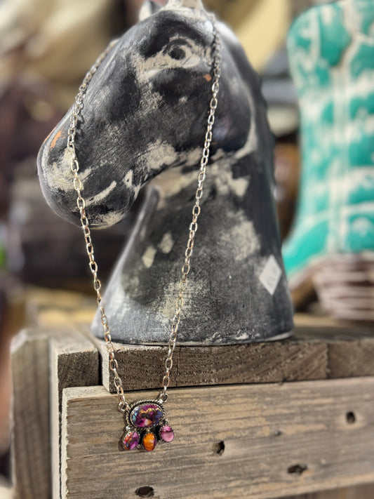 Dahila Crush Cluster Necklace