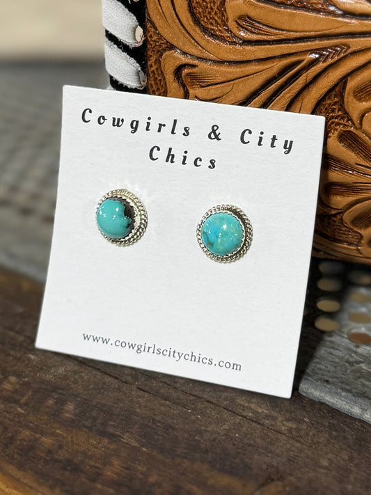 Small Kingman Stud Earrings