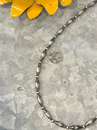 {Santa Fe} Large Barrel & Pearl Necklace