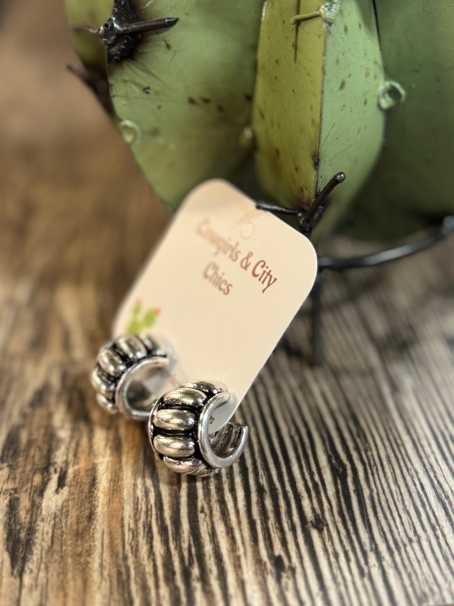 Wide Huggie Hoop Earring