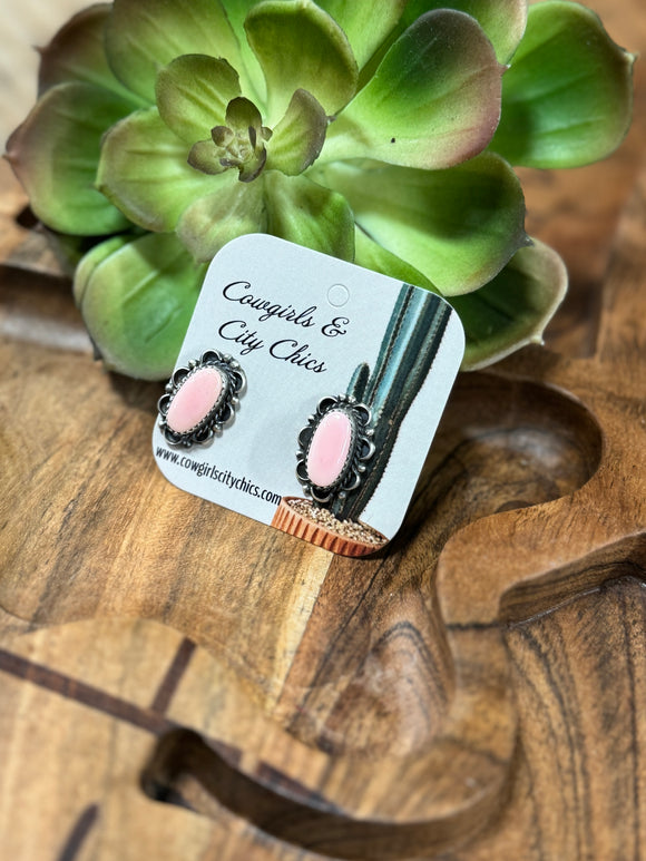 Pink Conch Shell {Carrie} Earrings
