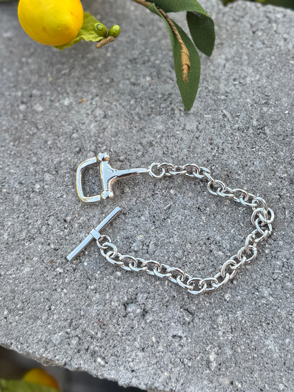 Stainless Snaffle Bit Bracelet