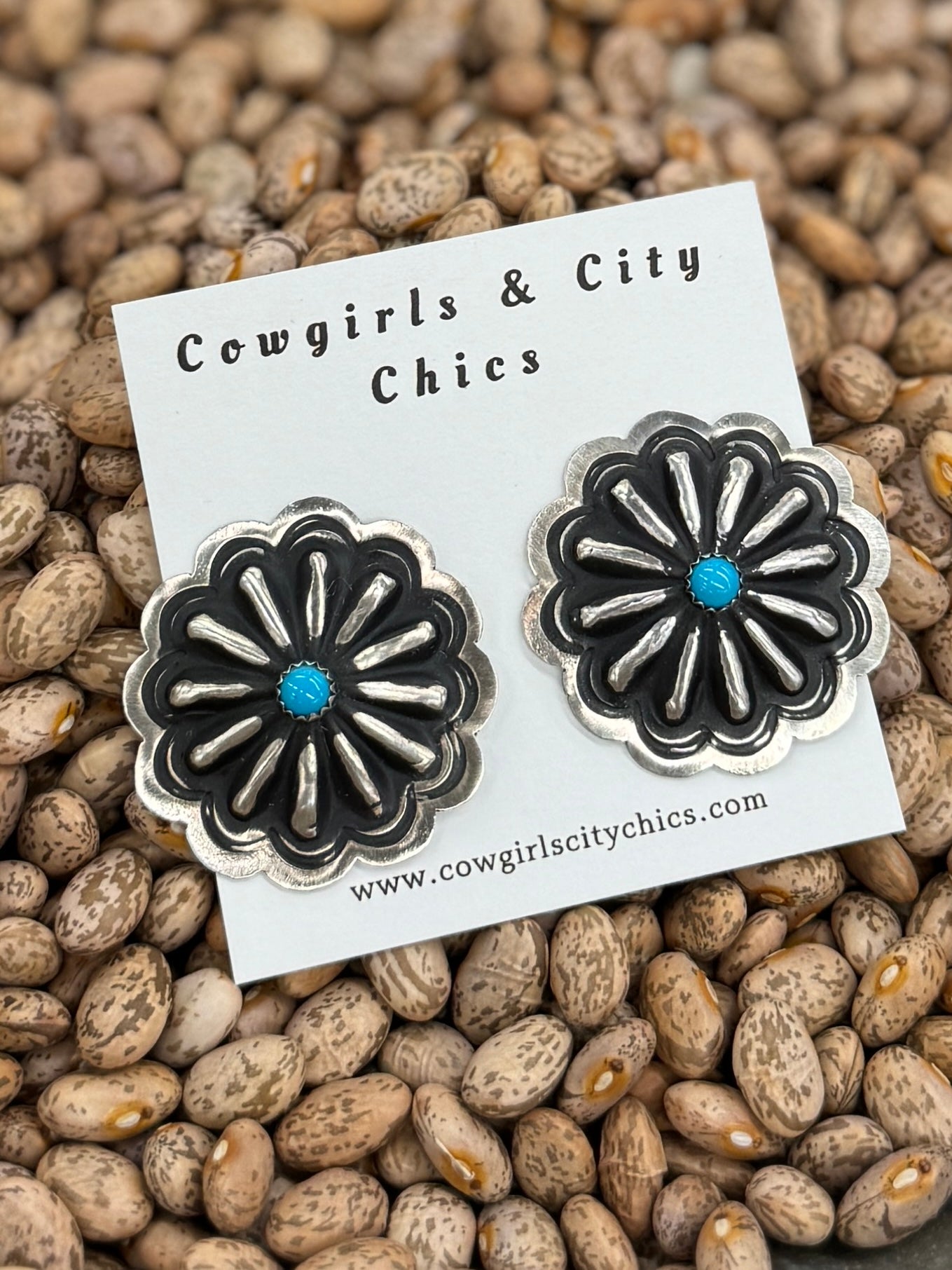 {Dakota} Concho Earrings