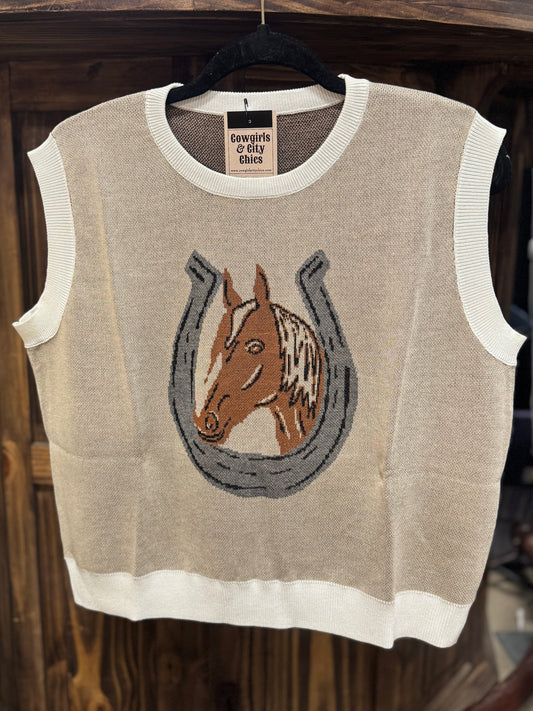 {Stable} Light Weight Knit Sweater Vest