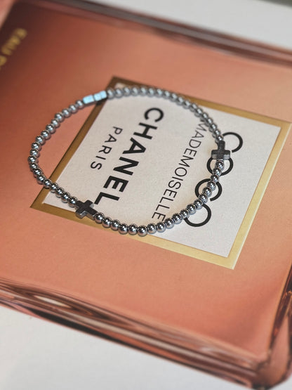 Silver Bead Bracelet