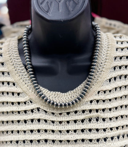 {Vegas} 10mm Sterling Spacer Necklace