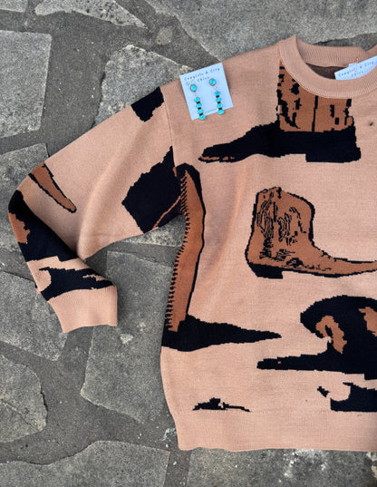 {Boot Scootin Boogie} Sweater