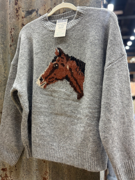 Horse Head Sweater