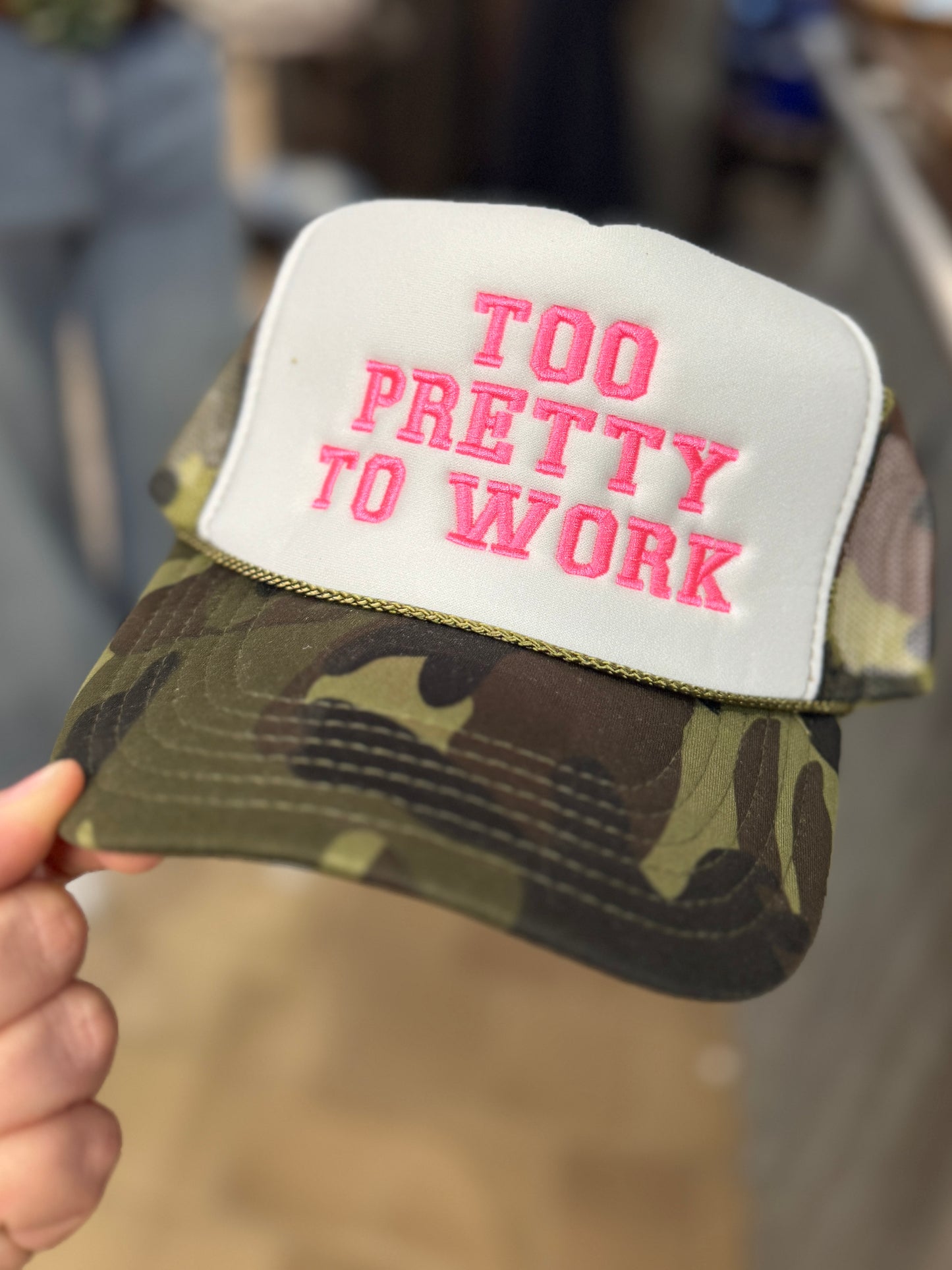 Too Pretty To Work Cap