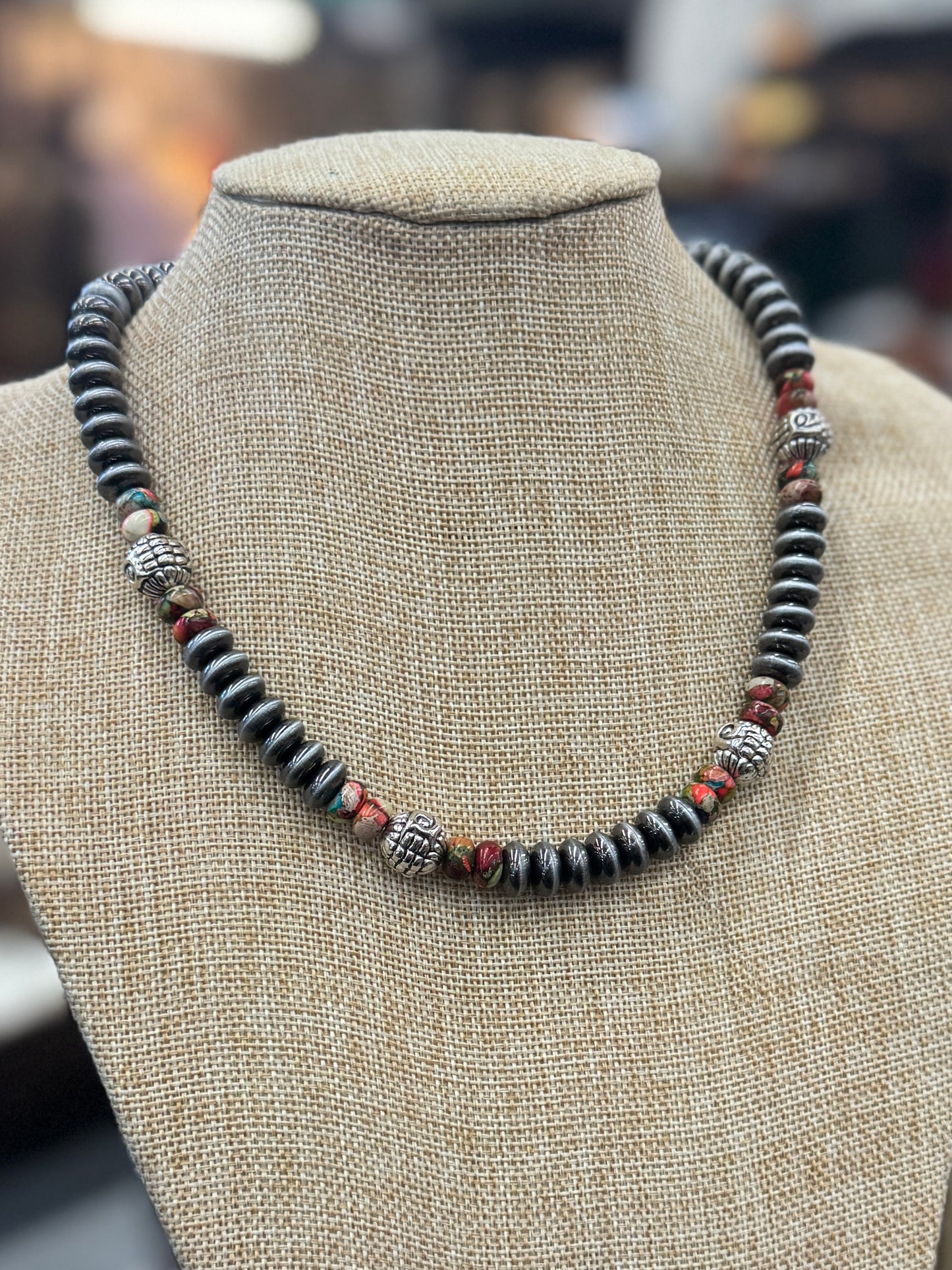 Multi-Color Pearl Necklace