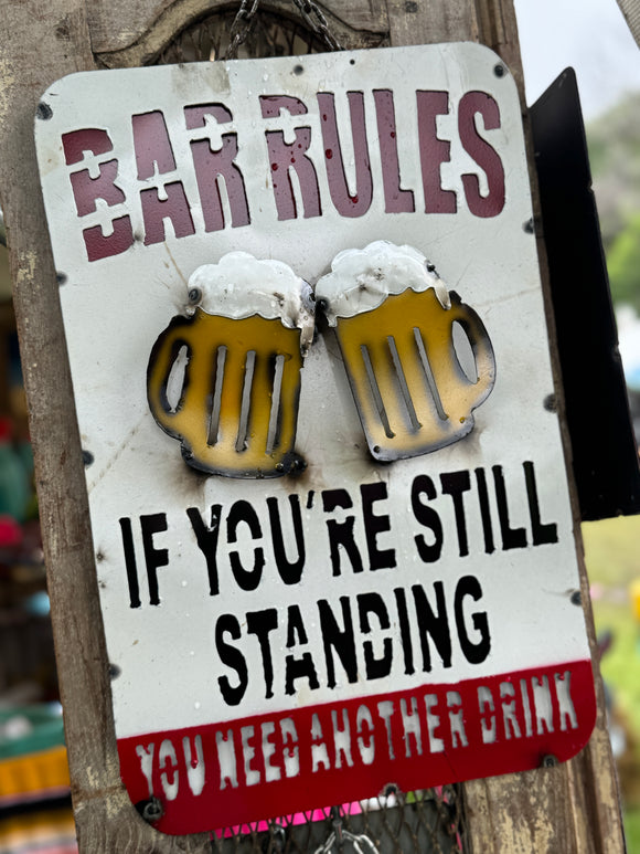 Bar Rules Sign