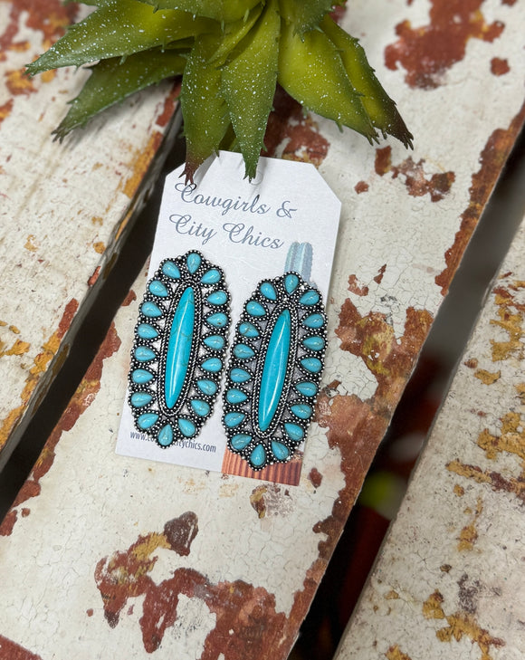 {Santa Rosa} Turquoise Earrings