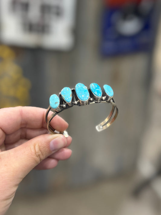 5 Stone Kingman Stone Cuff