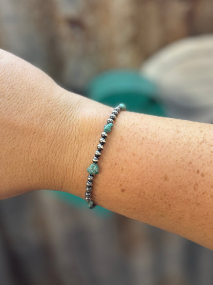 {El Paso} Kingman & Pearl Bracelet
