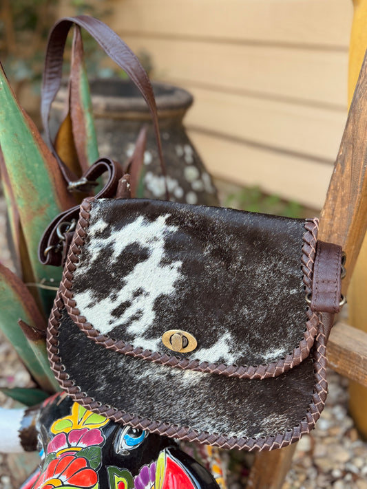 Leather Cowhide Messenger