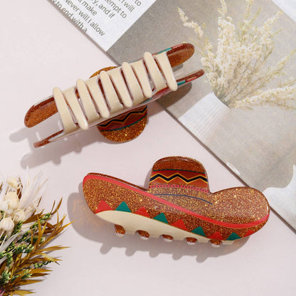 Glitter Sombrero Hair Clip