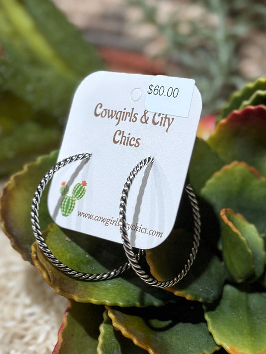 {Cancun} Rope Hoop Earrings