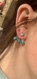 Boho Turquoise Ear Huggie Earring