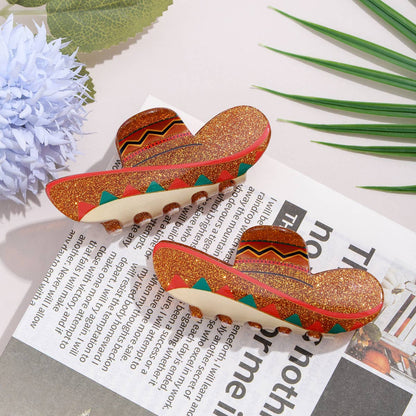 Glitter Sombrero Hair Clip