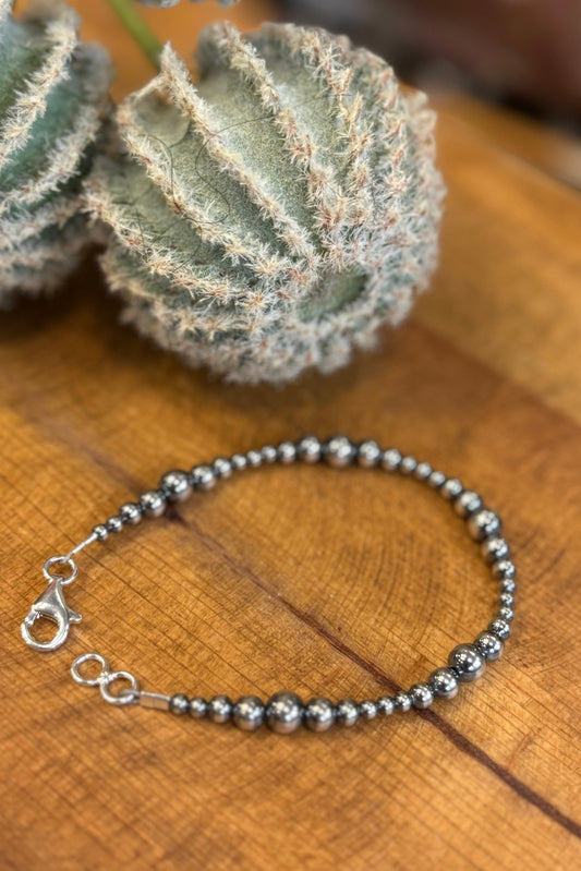 3-6mm Sterling Pearl Bracelet - Cowgirls & City Chics