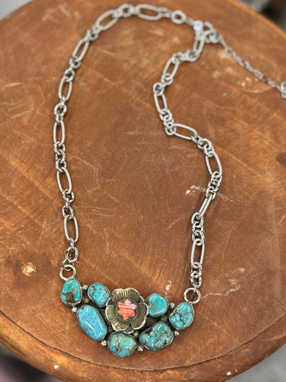 {Spring} Cluster Statement Necklace
