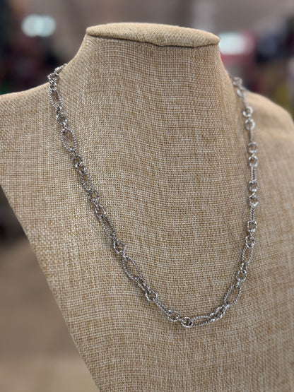 Sterling Silver Paper Clip Chain